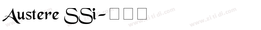 Austere SSi字体转换